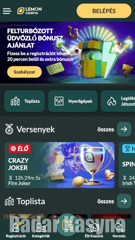Lemon casino regisztráció