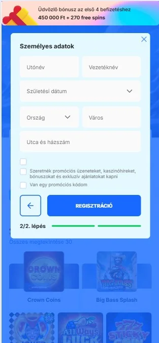 Töltsd ki az űrlapot