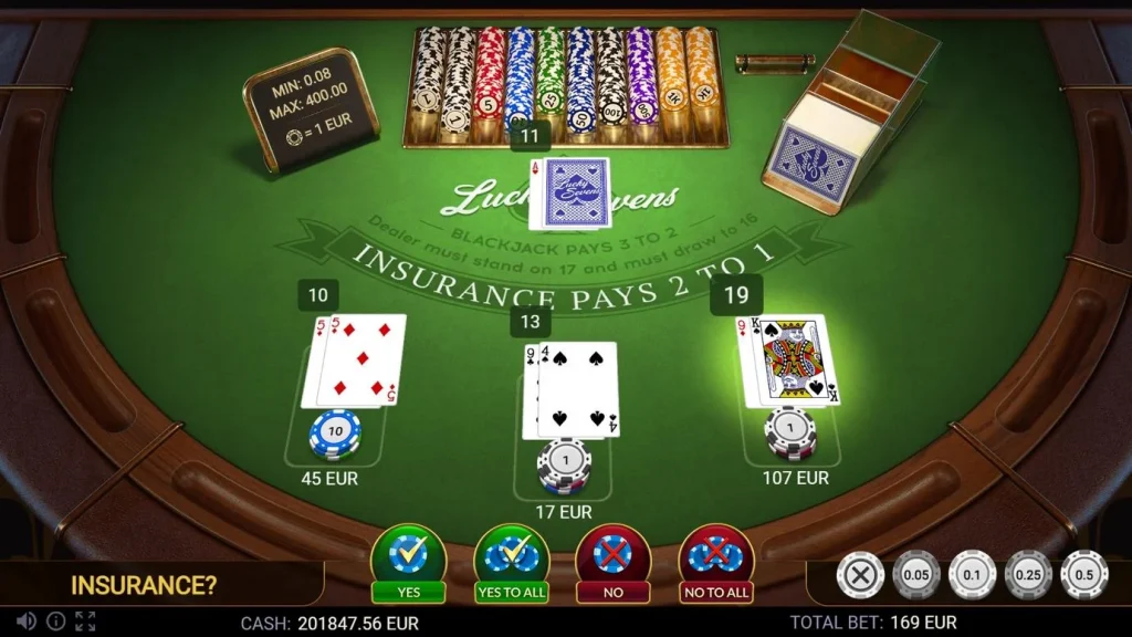 Online blackjack