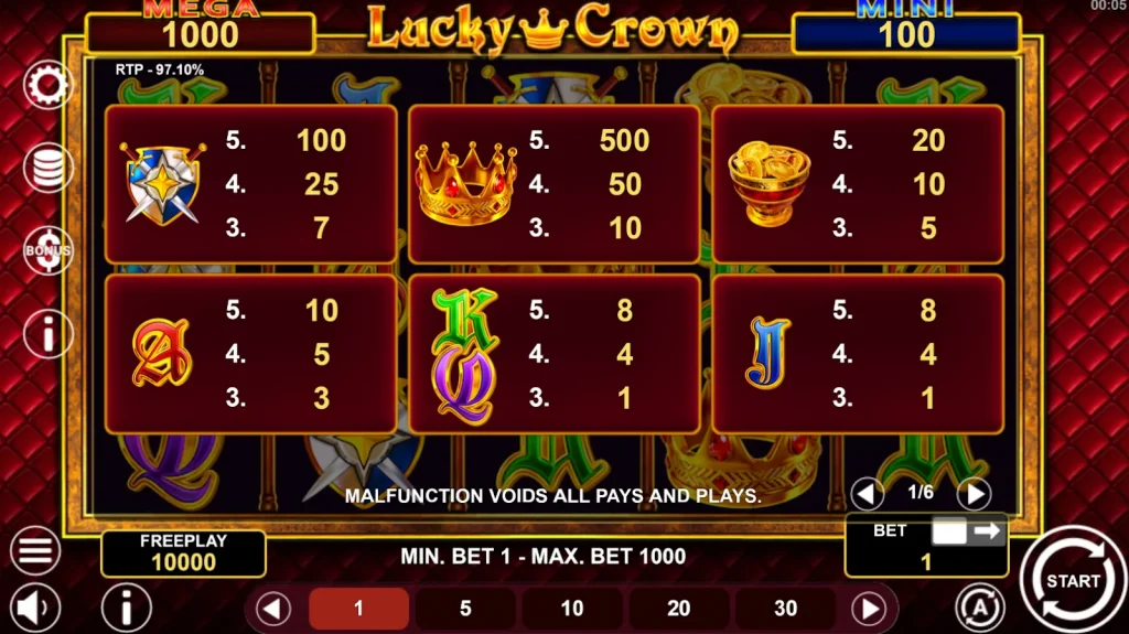 Lucky Crown Hold and Win