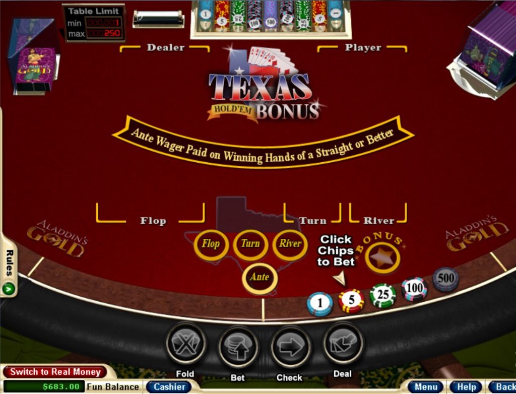 Texas Hold’em Bonus Poker