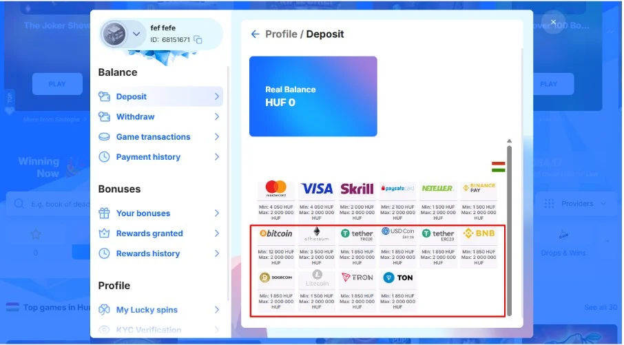 Jelentkezz be a kaszinóba