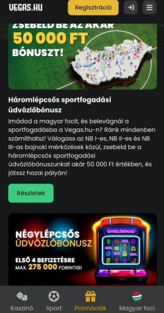 Bónuszok és promóciók