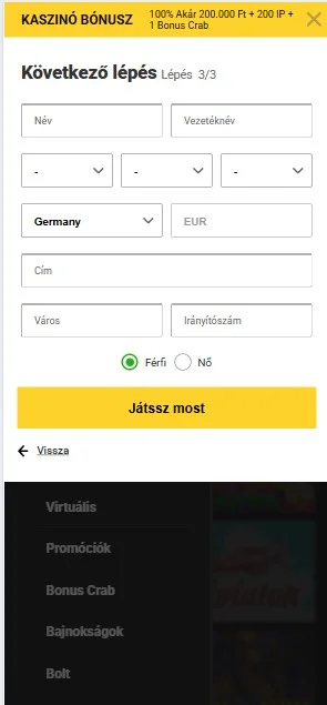 Erősítsd meg az e-mail címedet.
