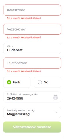 Nyeremény felvétele