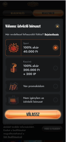 Aktiváld a bónuszt, majd játssz