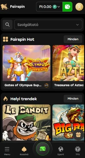 Játékgépek változatossága